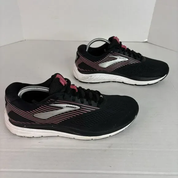 Brooks Addiction 14 Women's Running Walking Shoes Size 10.5 Black Pink B-Medium - Picture 2 of 9